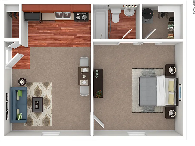 1 Bed 1 Bath