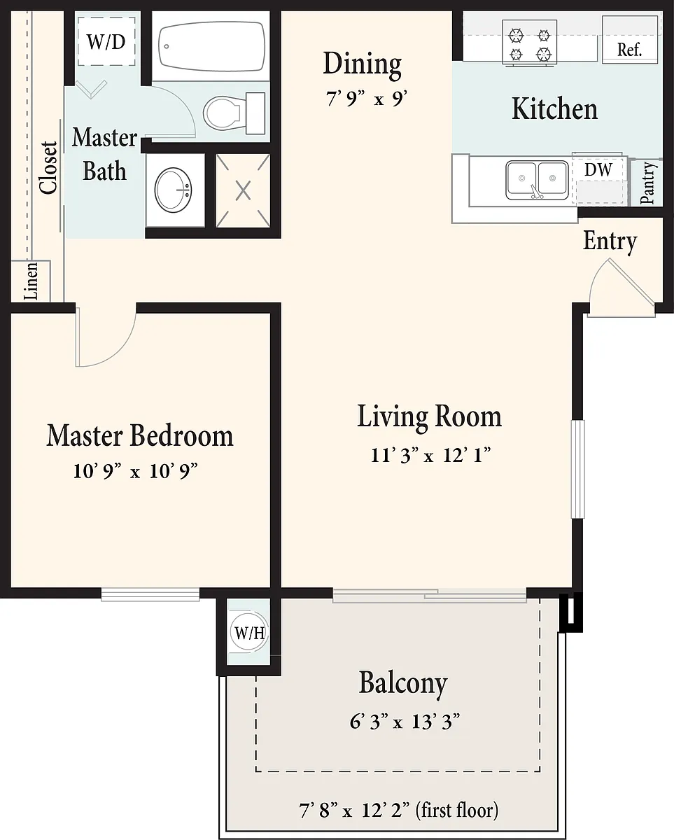 Floor plan The Brighton - Up