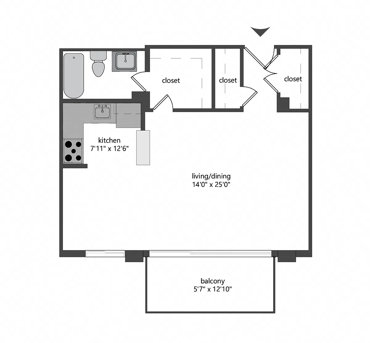 Floor plan Studio