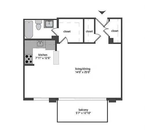 Floor plan Studio