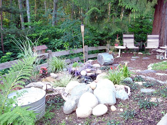 water garden /sitting area back yard