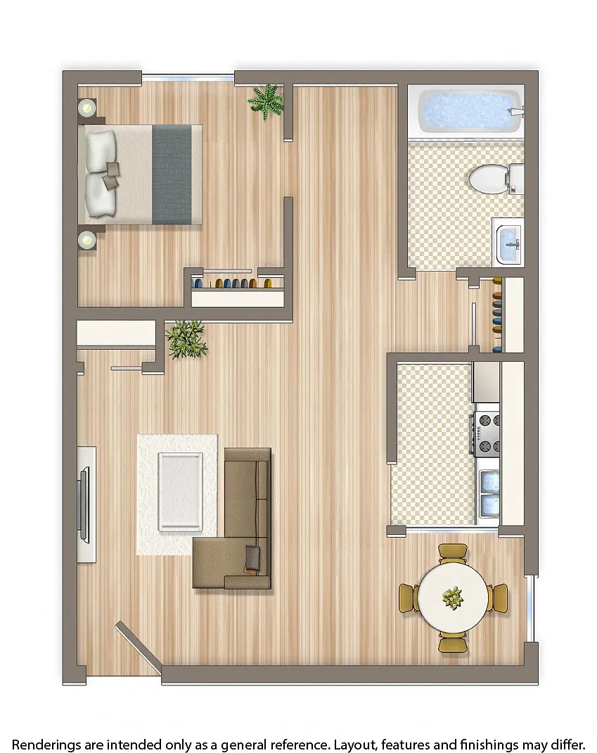 Floor plan 1 Bedroom