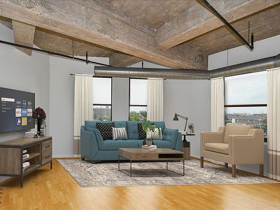 SW corner - solid oak floors.
