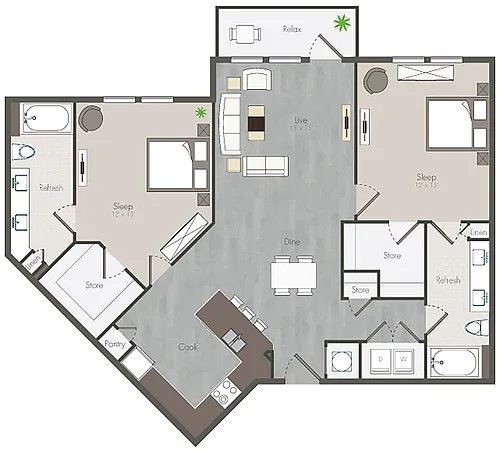 Floor plan Duckworth