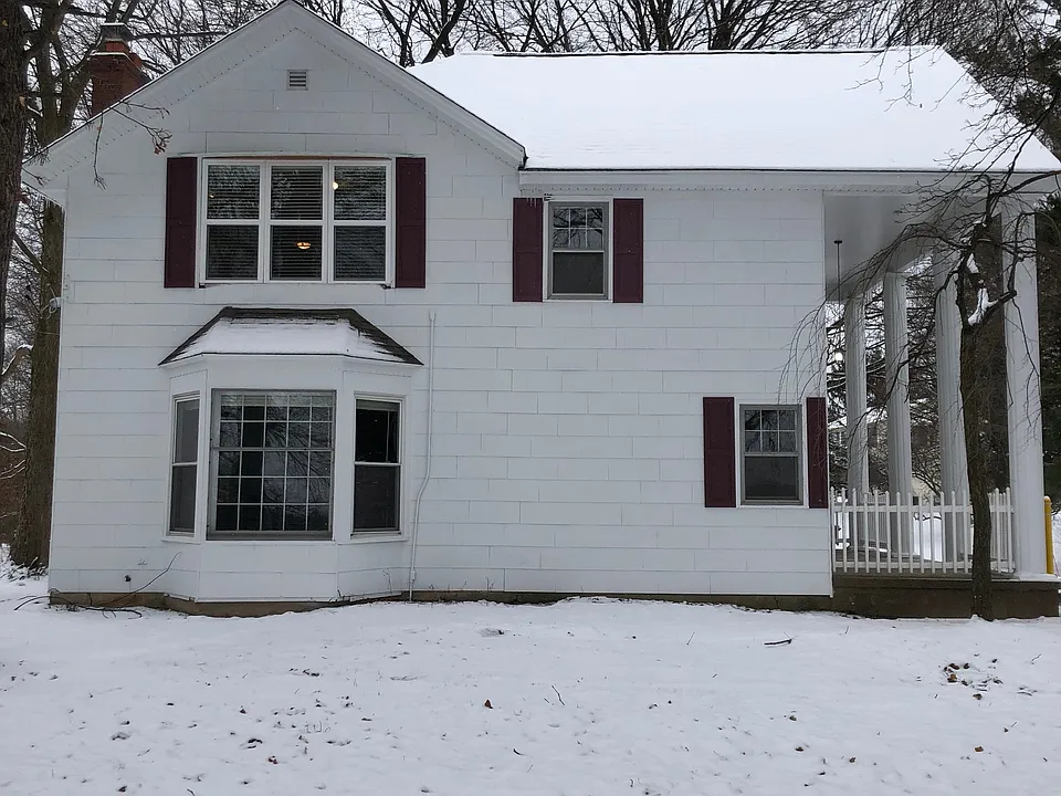Side view of house.