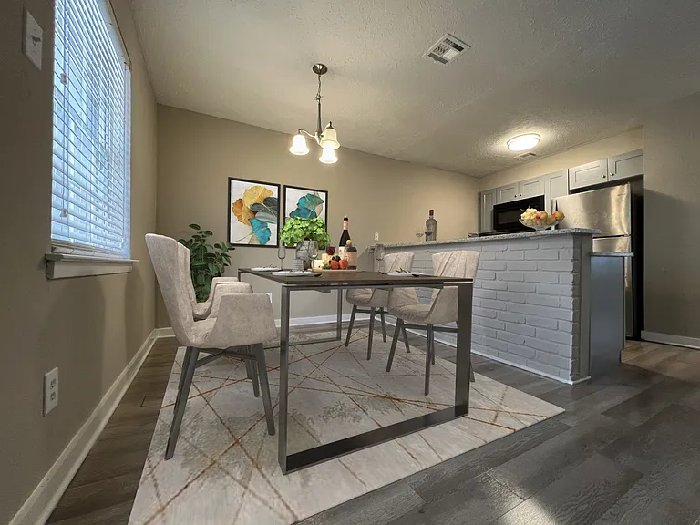 Interior kitchen and dining