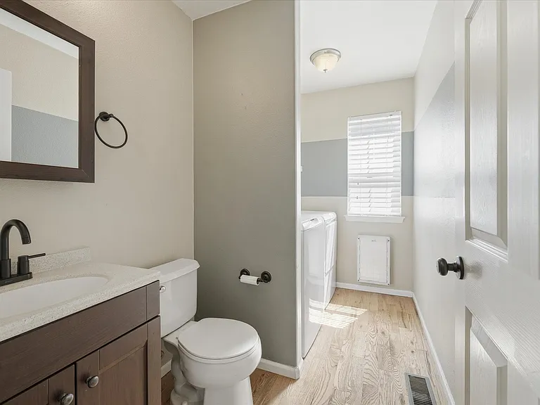 Main Level 1/2 bath and Laundry Room combo