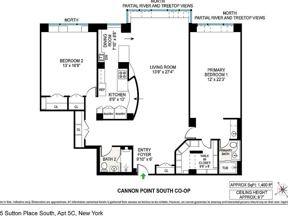2nd image of 45 Sutton Pl S APT 5C