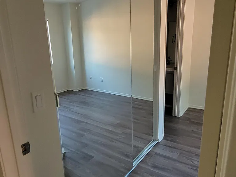 Bedroom #1 entry & mirrored closet doors