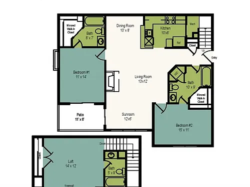Floor plan Butternut - Loft