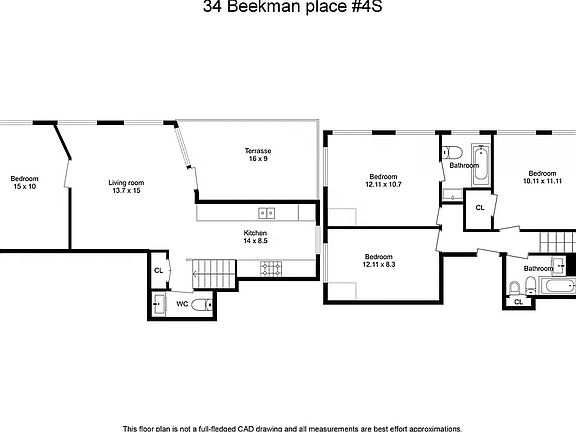 2nd image of 34 Beekman Pl #Penthouse