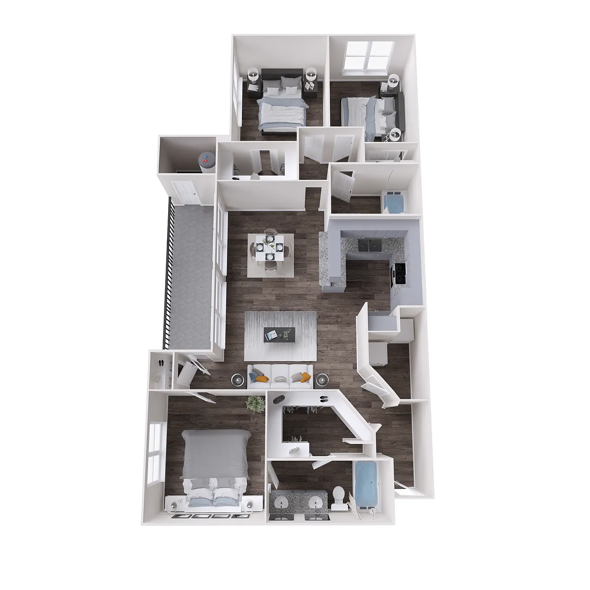 Floor plan C1 Lake Renovated