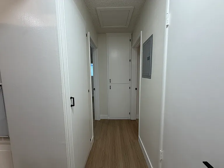 Hallway with Linen Closet