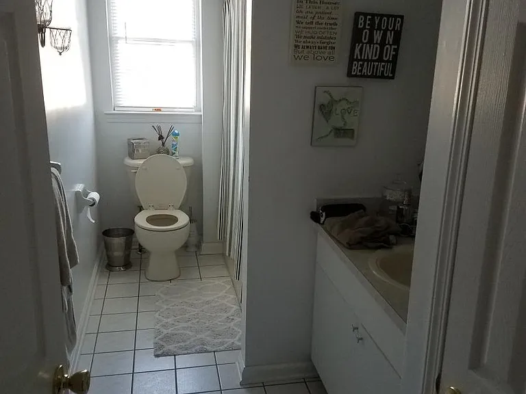 Hallway bathroom