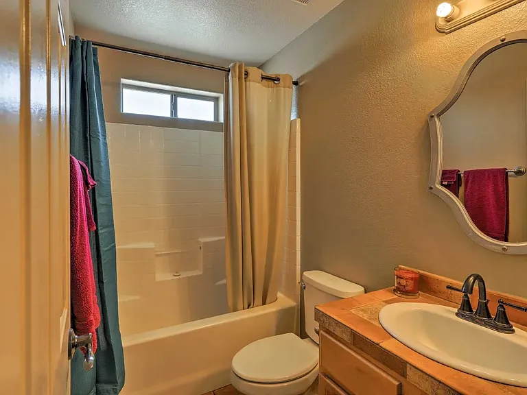 Second bathroom. Bathtub and shower.