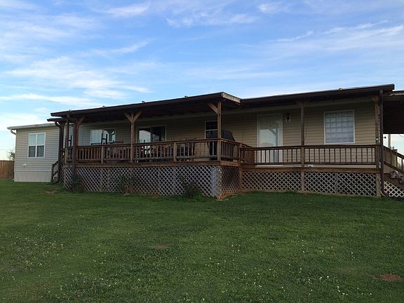 Back deck overlooking yard