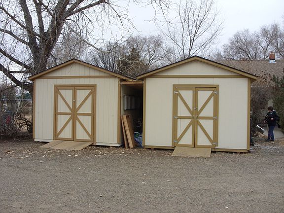 Twin 12 x 12 sheds