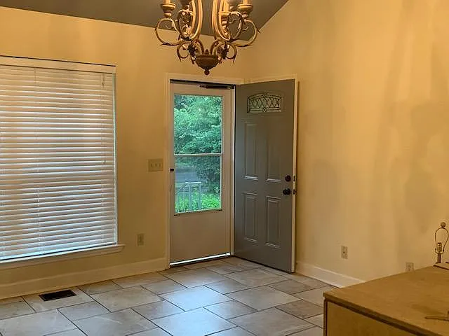 Front door from inside Family Room