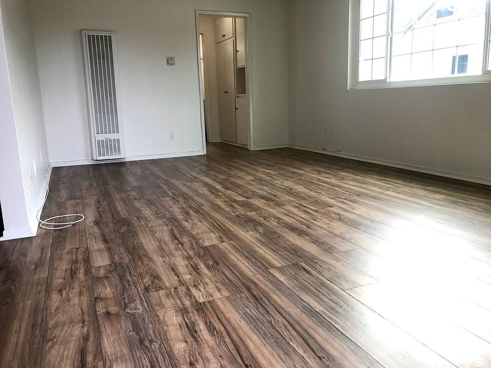 Living room with large window.