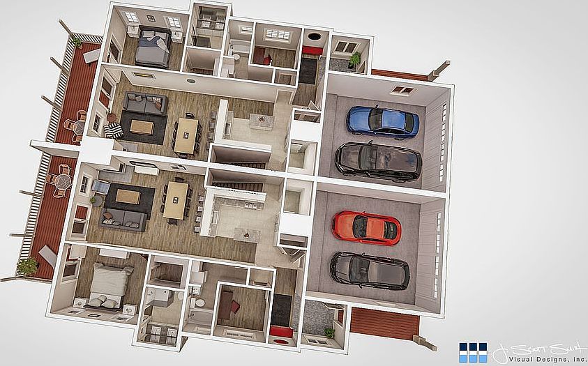 Upper Level for Both Units