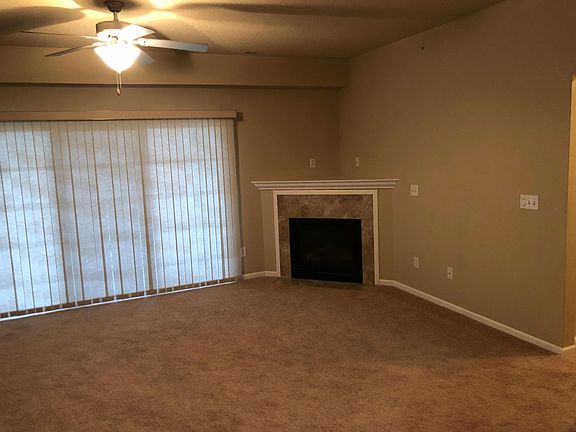 Living room with gas fireplace