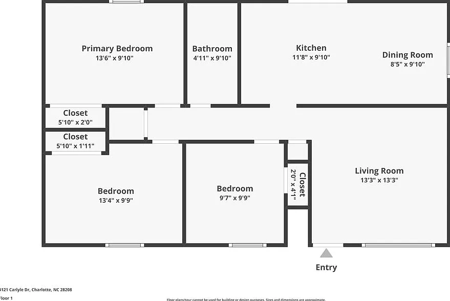 3 bed, 1.0 bath, 960 sqft, $1,575 — Photo 2