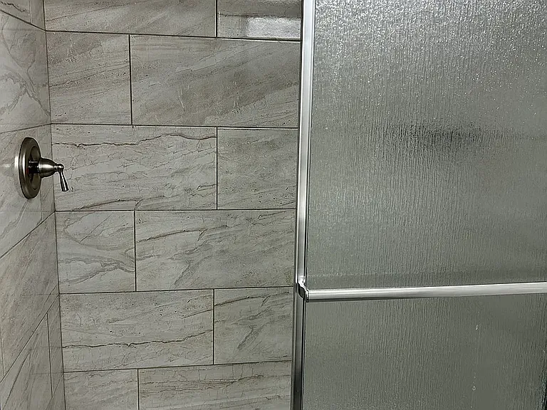 shower master bathroom