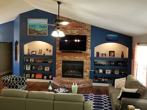 Recessed lighted shelving 