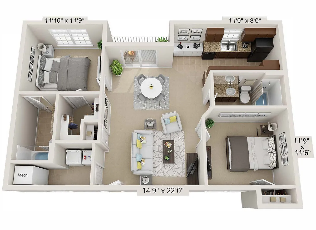 Floor plan B3