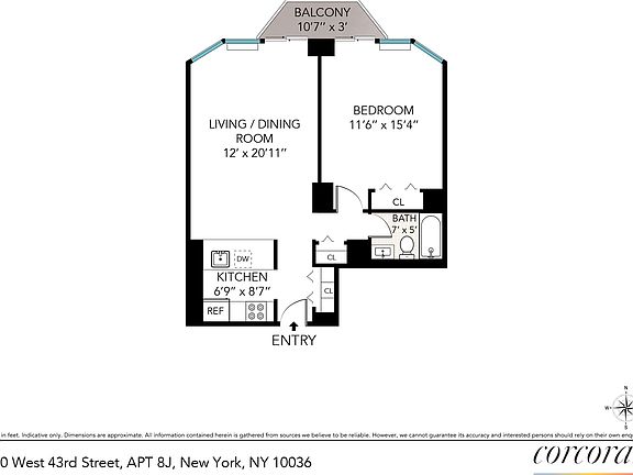 2nd image of 500 W 43rd St APT 8J