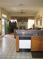 Kitchen looking to Family Room