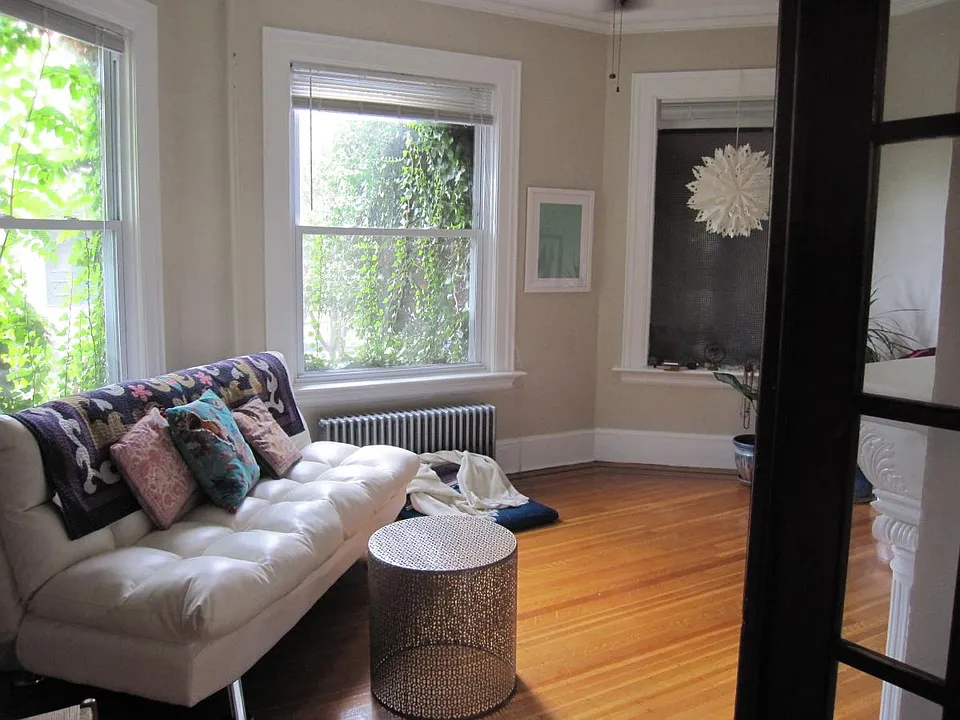 Plenty of natural light in the front room