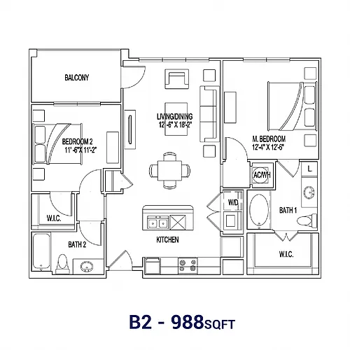 Floor plan B2