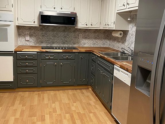 Newly painted and refreshed kitchen
