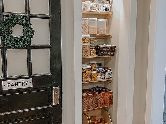 Custom pantry.