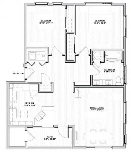 Floor plan Ford - 2x1 B2