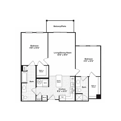 Floor plan Flagship 1