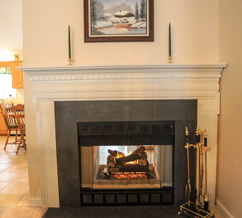Gas Double Sided Fireplace