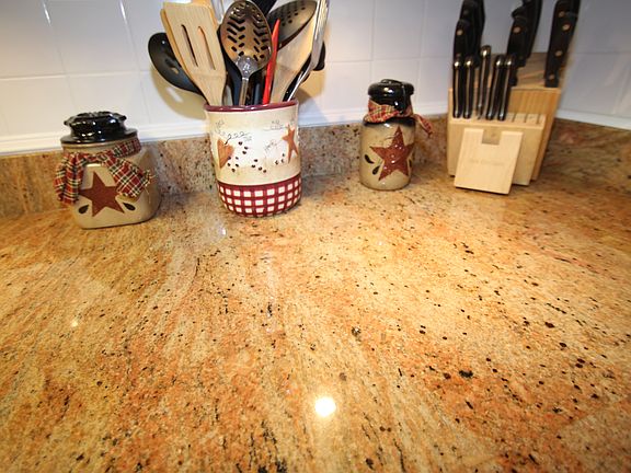 Granite countertops in the Kitchen