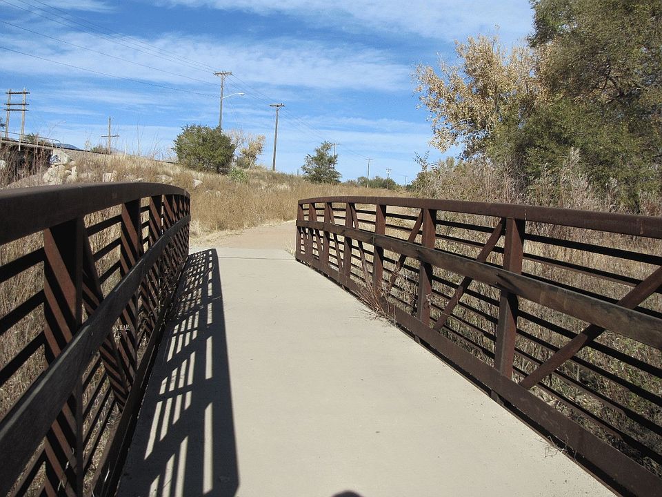 Bridge from community to park next door.