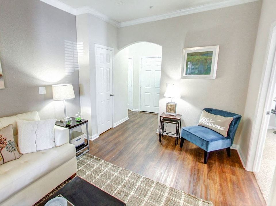 Wood-style floor living room and entrance