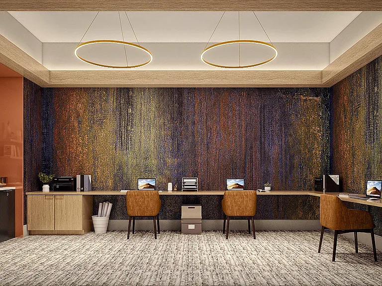 Rendering of the Business Center
