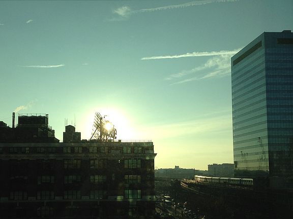 Sunrise over JetBlue