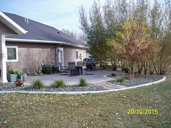 Patio area on rear of home