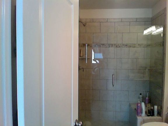 floating glass shower