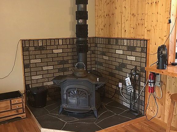 Wood Stove in Living room