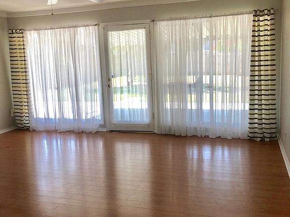 Livingroom with view of backyard
