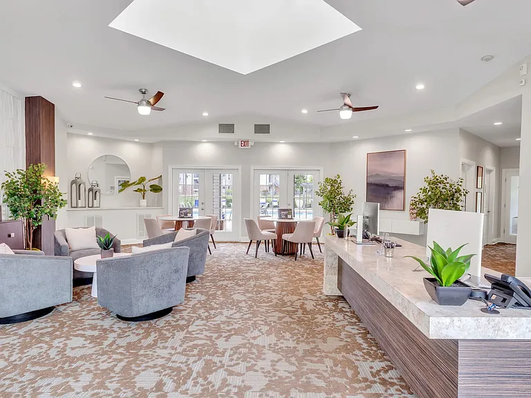 Embark on an extraordinary journey in our vibrant leasing office. Your path to discovering your new apartment begins here with friendly on-site management and stunning pool views to make it an unforgettable experience.