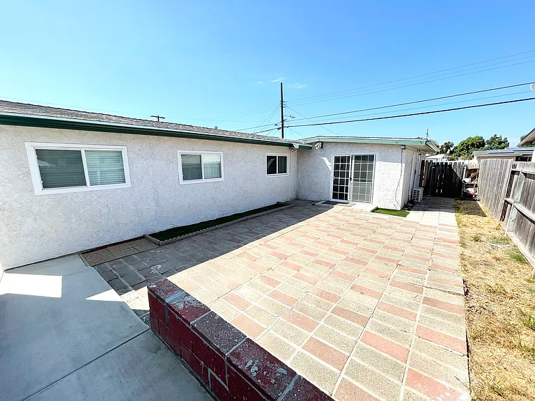 Backyard patio