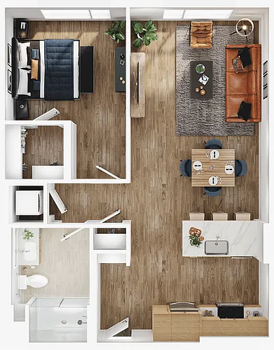 Floor plan A21B
